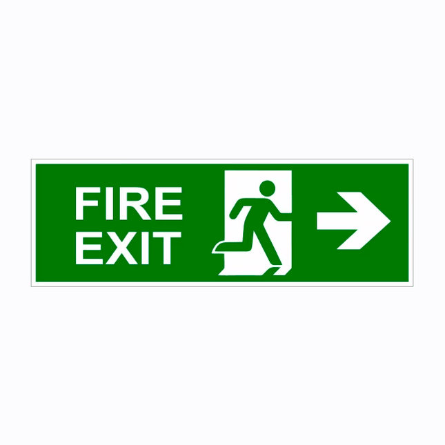 Exit stickers voor duidelijke nooduitgangsaanwijzingen, ontworpen om snel en gemakkelijk een veilige route aan te geven in geval van evacuatie, beschikbaar met of zonder glow-in-the-dark effect voor optimale zichtbaarheid in het donker.